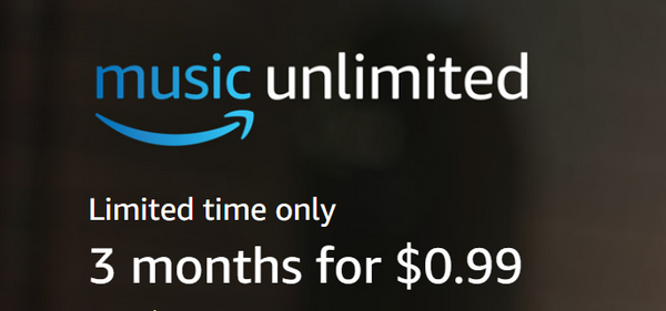 Limited Time Offer: Amazon Music Unlimited