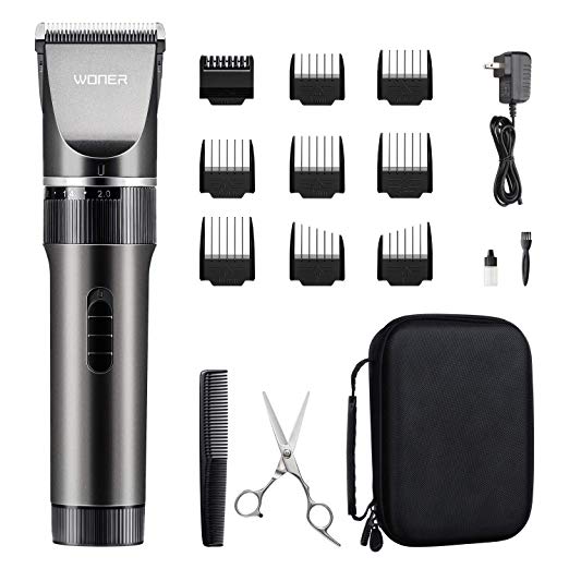 Kit de corte de cabello recargable inalámbrico silencioso de 16 piezas