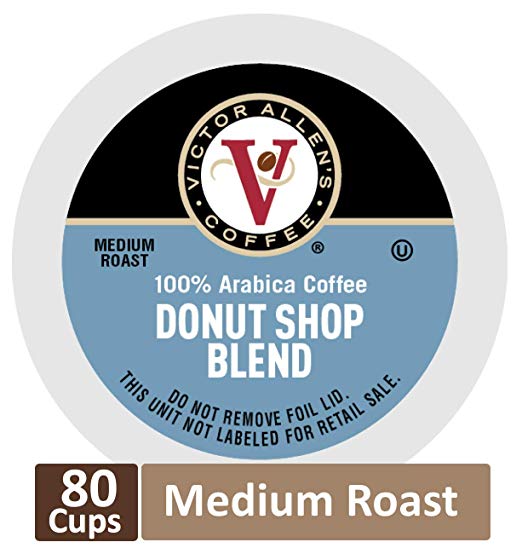 80 Donut Shop Blend Medium Roast Single Serve Coffee Pods