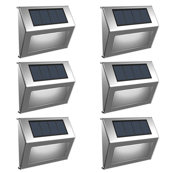 Pack Of 6 Solar Step LED Lights