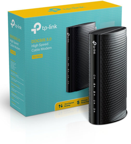 TP-Link TC-7620 DOCSIS 3.0 Cable Modem w/ Download Speeds Up to 680Mbps.