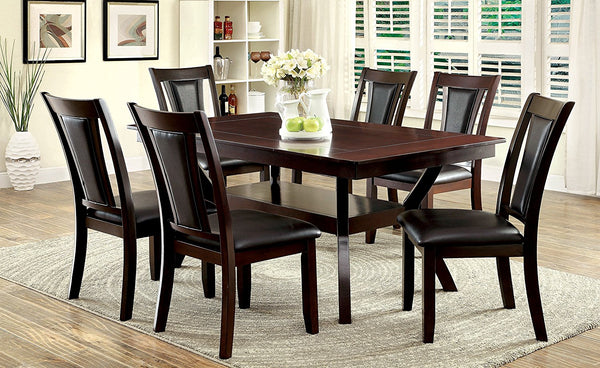 Furniture of America Dalcroze 7-Piece Modern Dining Set