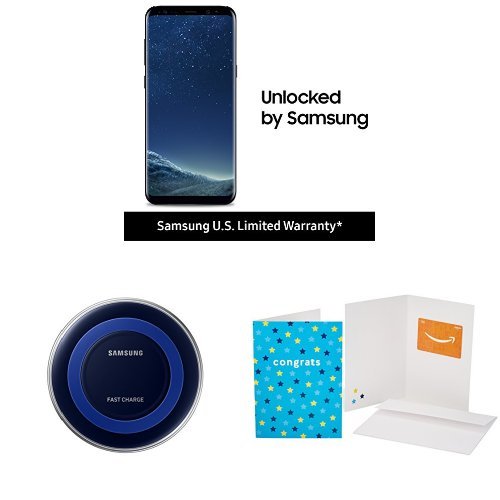 Unlocked Samsung Galaxy S8+ w/ Qi Certified Fast Charger + $100 Gift Card