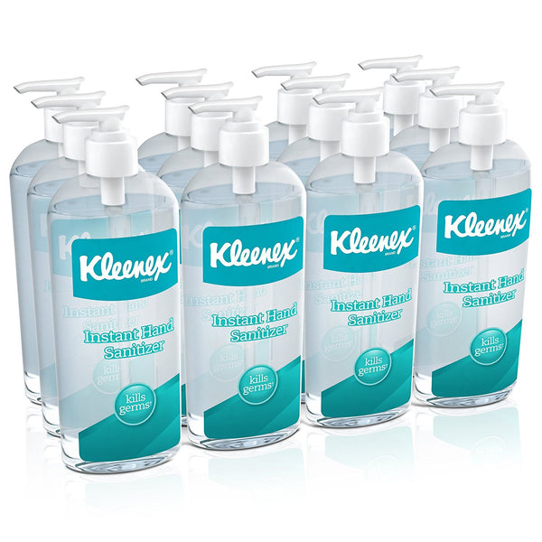 12 bottles of Kleenex Instant Sanitizer