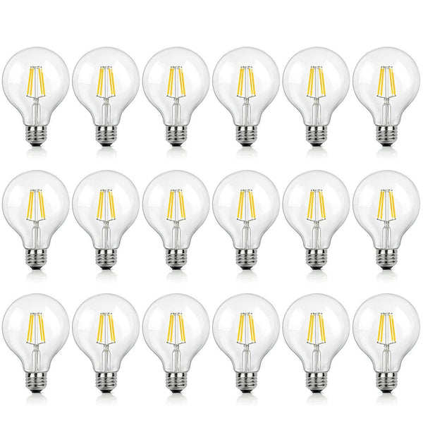 SHINE HAI G25 LED Vintage Filament Bulbs Pack of 18