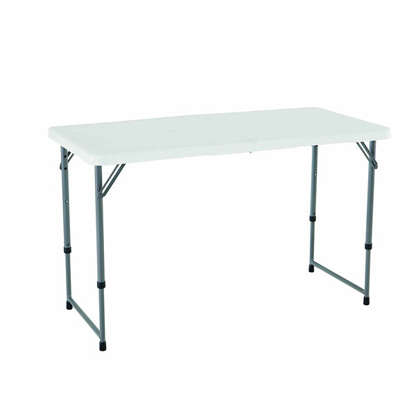 Lifetime 4 Foot Height Adjustable Folding Utility Table