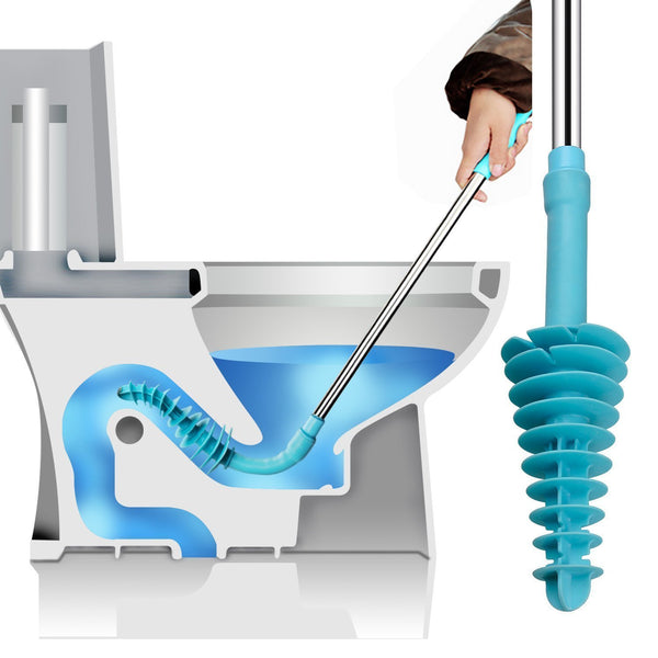 Toilet dredge designed plunger