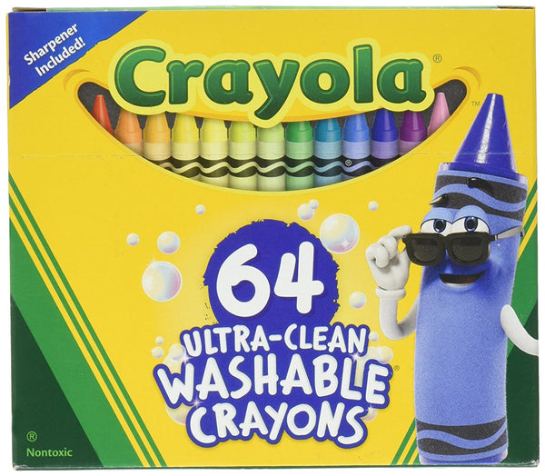 64 crayones lavables Crayola Ultra Clean