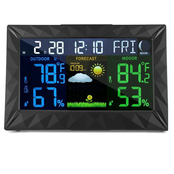 Wireless Weather Forecast Station Alarm Clock