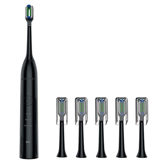 Wireless Electric Toothbrush With 5 Heads