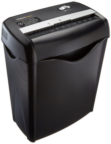 AmazonBasics 6-Sheet Cross-Cut Paper and Credit Card Shredder