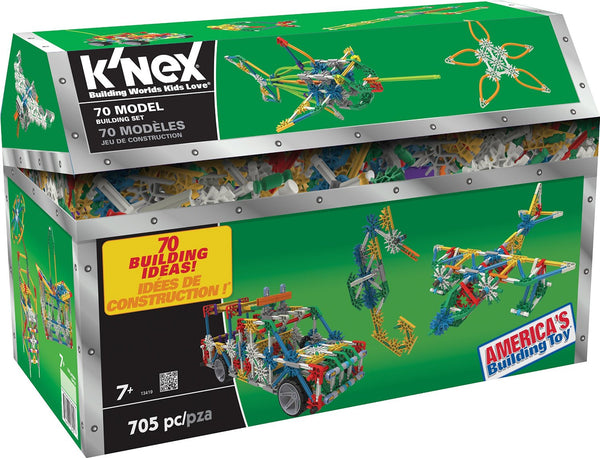 Juego de construcción modelo K'NEX 70 de 705 piezas.