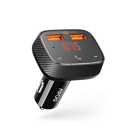 Anker Roav SmartCharge F0 Transmisor FM Bluetooth Cargador de coche USB de 2 puertos