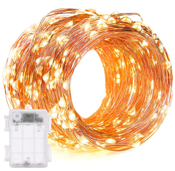 60 LED string lights with timer