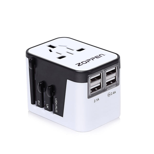 4 USB International Travel Plug Adapter