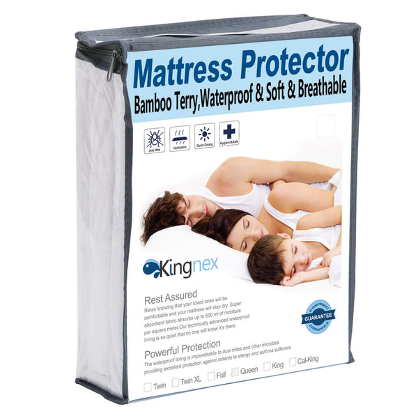 Bamboo Terry Premium Waterproof Mattress Protector