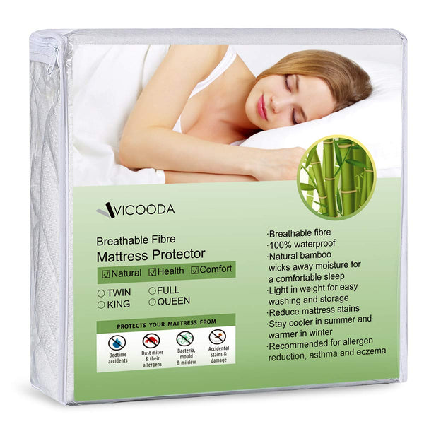 Waterproof bamboo mattress protectors