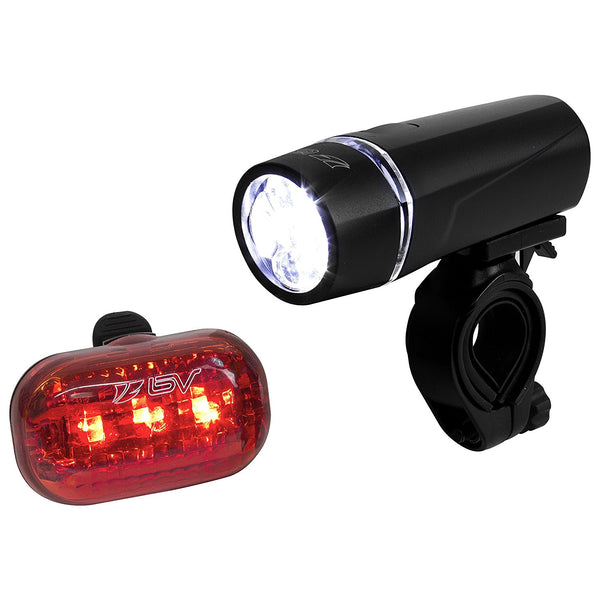 Bicycle Light Set Super Bright 5 LED Headlight, 3 LED Taillight