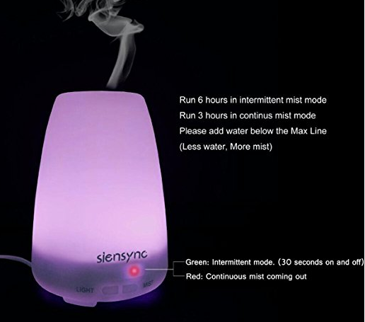 LED Ultrasonic Cool Mist Humidifier