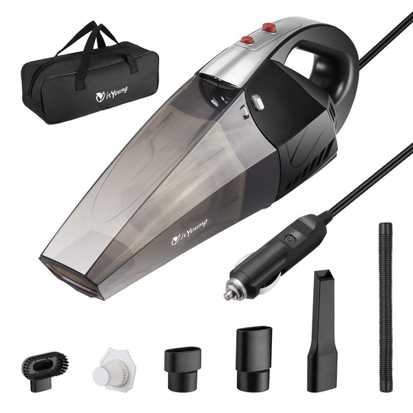 Car Vacuum Cleaner With LED Light And Carrying Bag