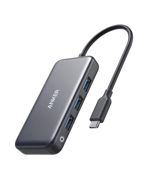 Anker 4-in-1 USB C Adapter w/ 3 USB 3.0 Ports & 60W Power Delivery