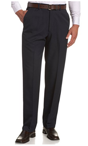 Haggar Pantalones lisos para hombre