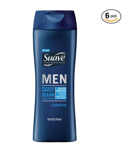 6 Bottles of Suave Professionals Men Shampoo