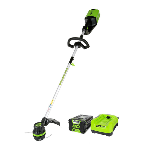 GreenWorks 16-Inch Cordless String Trimmer, with battery and charger