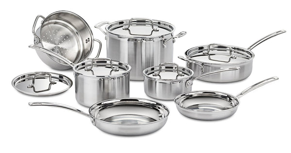 Cuisinart 12 piece stainless steel cookware set