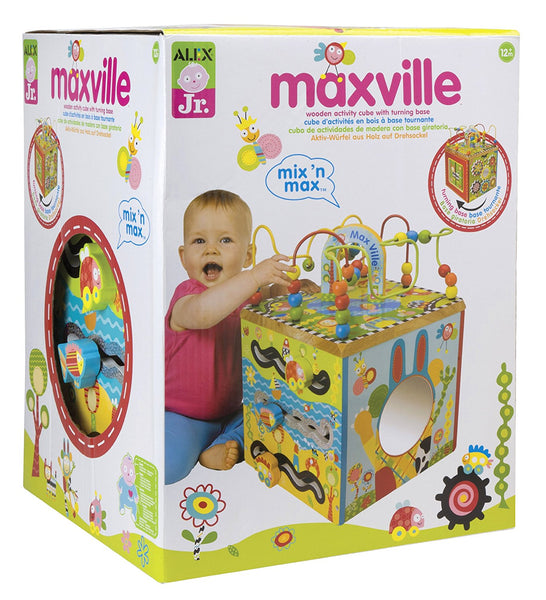 ALEX Jr. Maxville Wooden Activity Cube