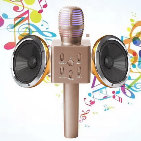 Wireless Bluetooth Karaoke Microphone With Speaker