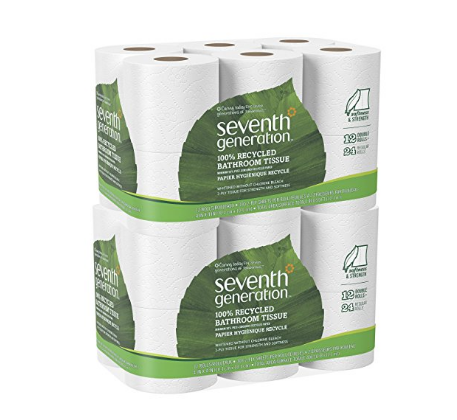 24 rolls of Seventh Generation toilet paper