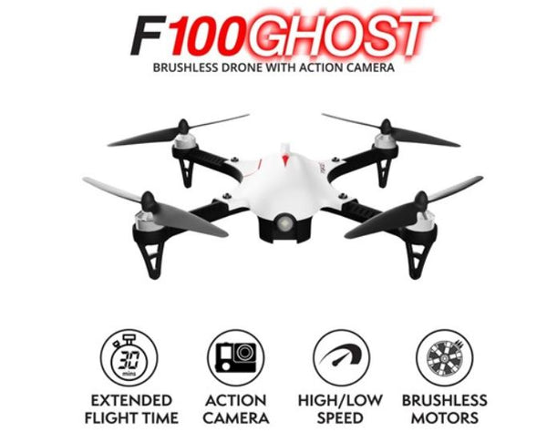 Force1 F100 Ghost RC Camera Quadcopter Drone para imágenes aéreas más nítidas