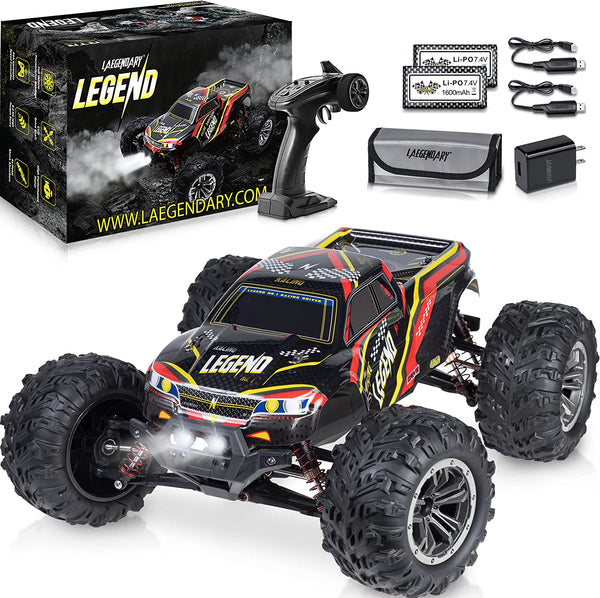 Scale Large RC Cars - Boys Remote Control Car 4x4 Off Road Monster Truck Electric