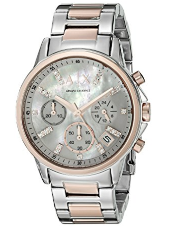 Armani Exchange reloj inteligente cronógrafo de acero inoxidable para mujer