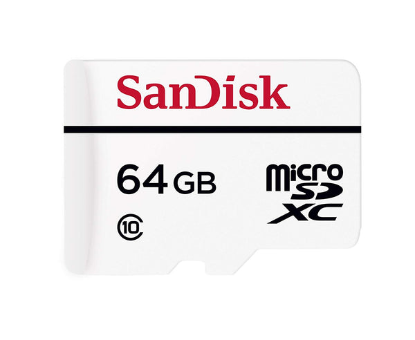 64GB Sandisk High Endurance Video Monitoring microSDXC Card w/ Adapter