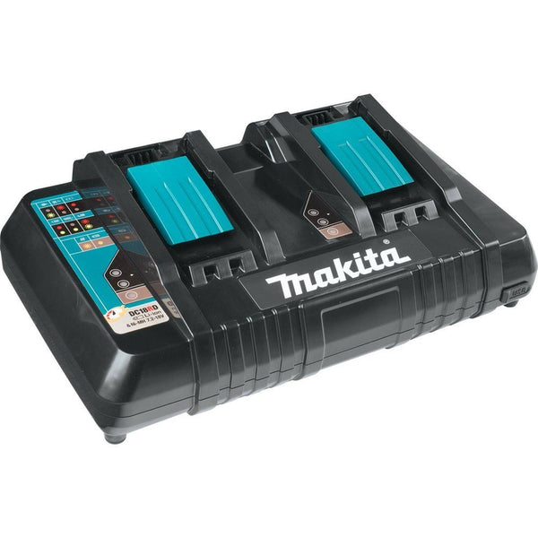 Cargador óptimo rápido de puerto dual de iones de litio de 18 V Makita