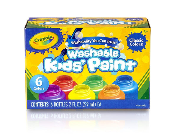 Pintura lavable para niños Crayola (6 unidades)