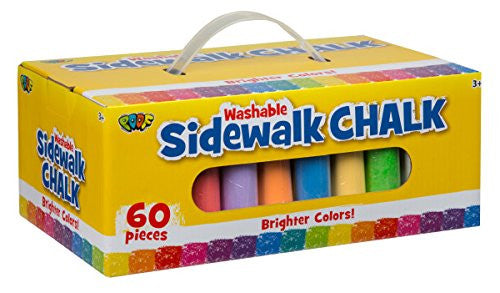 Pack of 60 sidewalk chalk