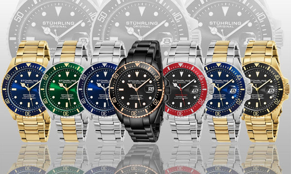 Reloj de buceo profesional exclusivo Stuhrling para hombre