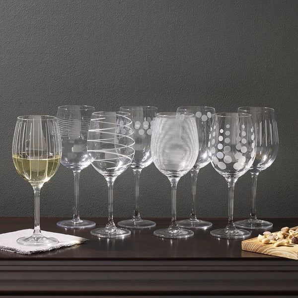 Set of 8 Mikasa wine glasses