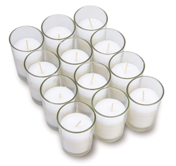 40% off 15 hour lasting votive candles in clear holders