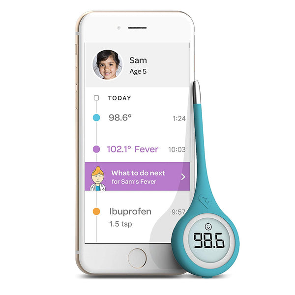 Kinsa QuickCare Smart Digital Oral, Underarm and Rectal Thermometer