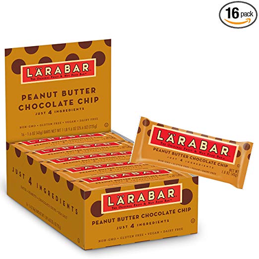 16-Count of 1.6-Oz Larabar Gluten Free Bars (Peanut Butter Chocolate Chip)