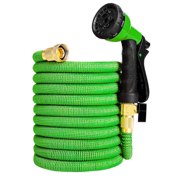 50 feet expandable garden hose with spray nozzle