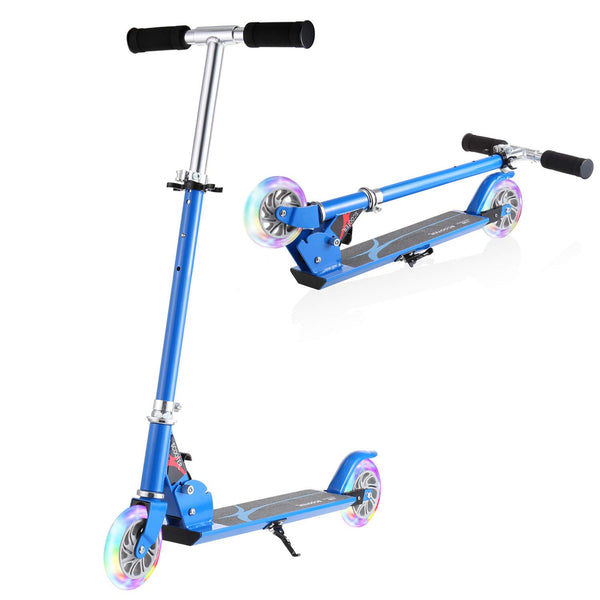 Foldable Kick Scooter with 2 LED Light Wheels (4 Colors)