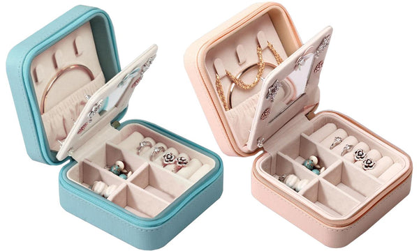 Zippered Travel Mini Jewelry Organizer