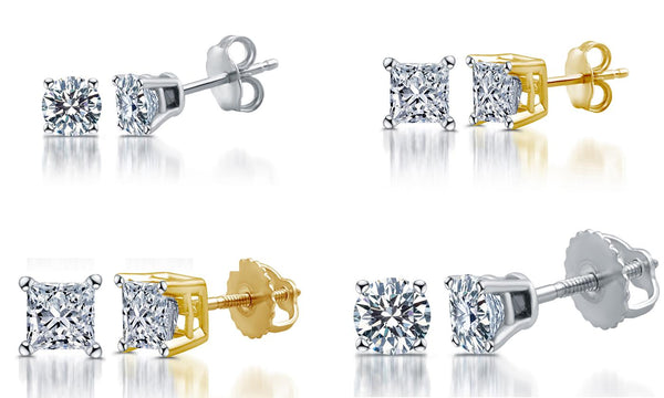 Diamond Studs in 14K by DeCarat