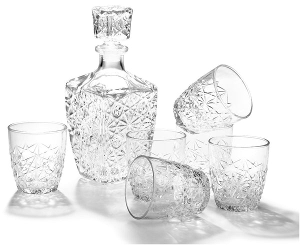 7-piece whiskey decanter set