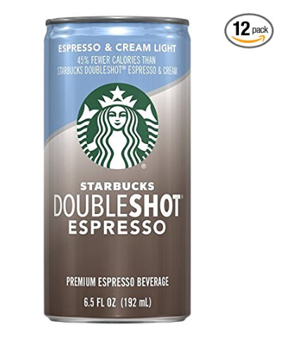 Pack de 12 Starbucks Doubleshot, Espresso + Crema Light